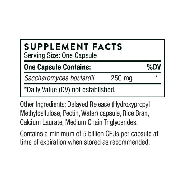 Thorne Sacro-B Supplement Facts