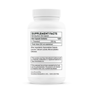 Thorne Theanine Supplement Facts
