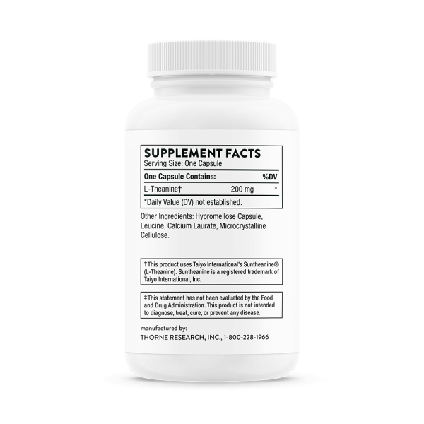 Thorne Theanine Supplement Facts
