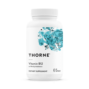 Thorne Vitamin B12 | Cognition & Focus and Methylation | B125 | 60 Capsules