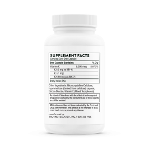 Thorne Vitamin K Supplement Facts