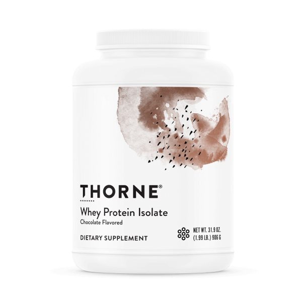 Thorne Whey Protein Isolate - Chocolate | Amino Acids, Protein Powders, Sports Performance | SP110 | 30 Scoops