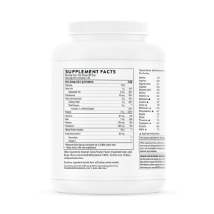 Thorne Whey Protein Isolate - Chocolate Supplement Facts