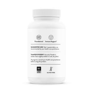Thorne Zinc Picolinate 30mg side of bottle