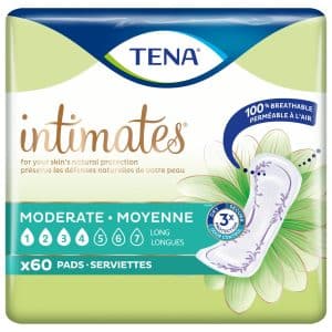 TENA Intimates Pads Moderate Long | 12" | 54375 | 60 per Bag
