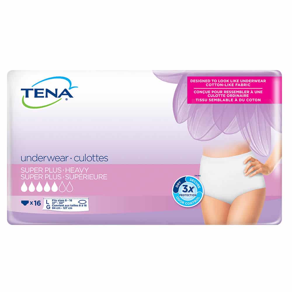 Tena Stylish Incontinence Underwear, Super Plus Absorbency, XL, 14