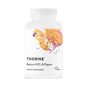 Thorne Betaine HCL & Pepsin (450's) | Gut Health | SD413 | 450 Capsules