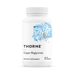 Thorne Copper Bisglycinate | Heart & Vessels, Skin, Hair & Nails | M228 | 60 Capsules