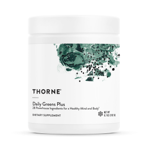 Thorne Daily Greens Plus | Cognition & Focus, Energy, Healthy Aging, Immune, Mood, Stress | SP687 | 30 Scoops