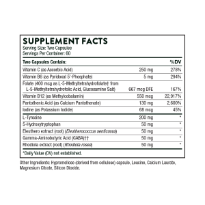 Thorne Deproloft-HF Supplement Facts