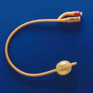 RUS 180730140 | Gold Silicone Coated 2-Way Foley Catheter | 14 Fr | 30cc | 1 Item