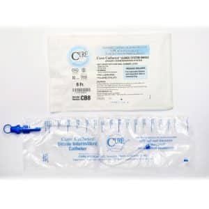 Cure Catheter Closed System CB8 | 8Fr | Straight Tip | 1 Item