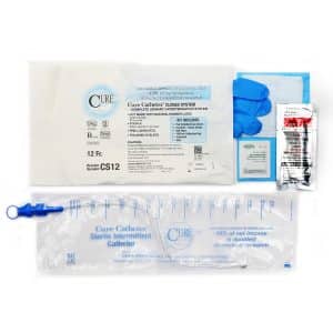 Cure Catheter Closed System Kit CS12 | Straight tip | 12Fr | 1 Item