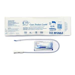 Cure Pocket Male Pocket Catheter M12ULC | 12Fr | Coudé Tip | 1 Item