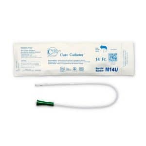 Cure Pocket Male Pocket Catheter M14U | 14Fr | Straight Tip | 1 Item