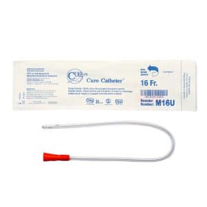 Cure Pocket Male Pocket Catheter M16U | 16Fr | Straight Tip | 1 Item