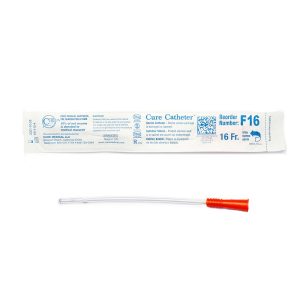 Cure Intermittent Catheter F16 | Female | Straight | 16Fr | 1 Item