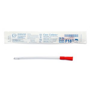 Cure Intermittent Catheter F18 | Female | Straight | 18Fr | 1 Item