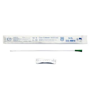 Cure Hydrophilic Catheter HM14 | Straight | 14Fr | 1 Item