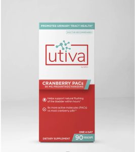 Utiva Cranberry PACs | UTI Support | 90 Days