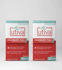 Utiva Cranberry PACs | UTI Support | 60 Days