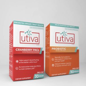 Utiva Cranberry 36PAC & Probiotic Power Bundle | Urinary & Gut Health | 60 Days