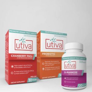 Utiva MAX Power Bundle | Cranberry PACs, Probiotic & D-Mannose | 30 Days