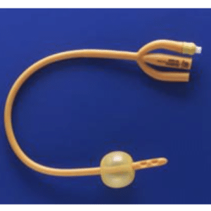 Rüsch Gold Silicone Coated Foley Catheter | 3-Way | 30cc | 24 Fr | 183430240 | 1 Item