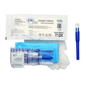 Cure Twist Catheter T12K | Female with Insertion Kit | Straight | 12Fr | 1 Item