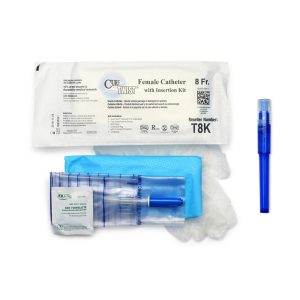 Cure Twist Catheter T8K | Female with Insertion Kit | Straight | 8Fr | 1 Item