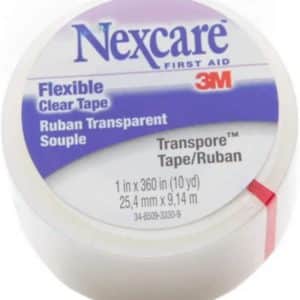 3M 527-P1 | Nexcare Transpore Clear First Aid Tape | 1" x 10 Yards | 1 Roll