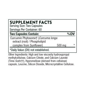 Thorne Curcumin Phytosome - Sustained Release (formerly Meriva) | SF815 | 120 Capsules