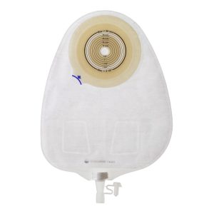 Coloplast 14222 | Assura Flat Urostomy Pouch | Cut-to-Fit 10mm - 55mm | Transparent | Box of 10