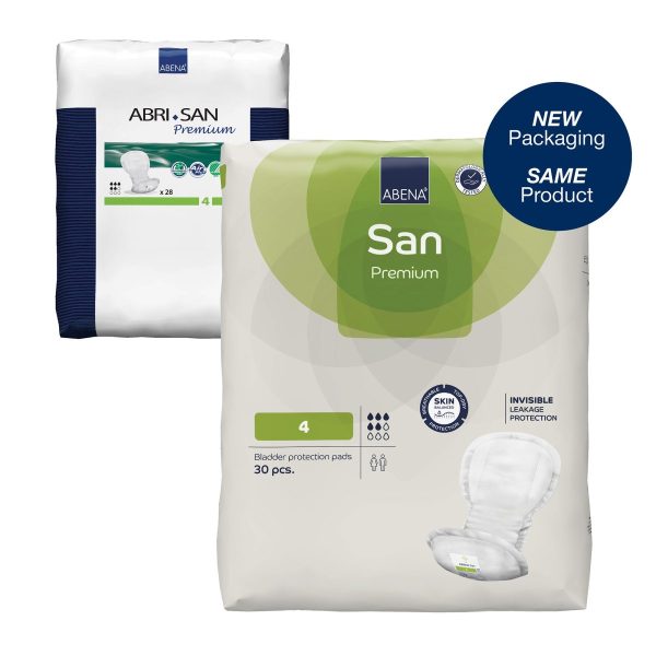 Abena San 4 Premium 800ml | 42cm x 20cm | 1000021306 | 1 Bag of 30