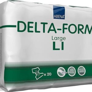 Abena 308853 | Delta-Form Adult Briefs | Large 39" - 59" | 1 Bag of 20