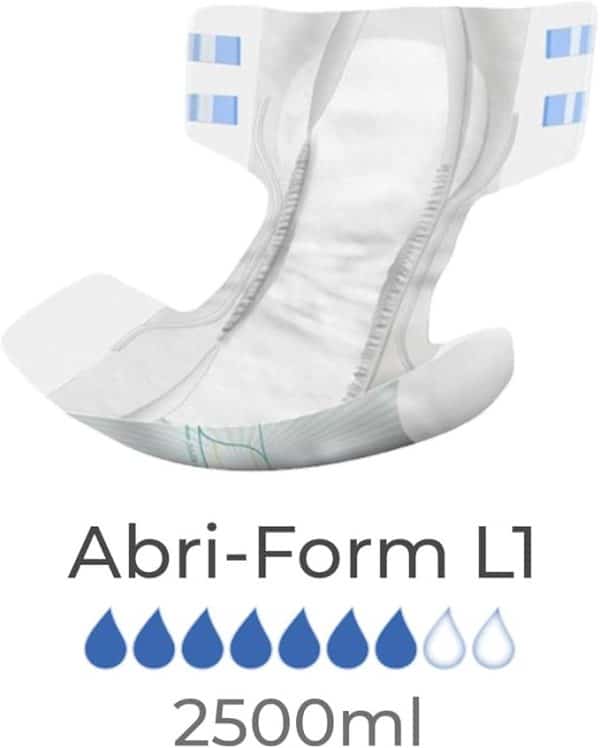 Abena Abri-Form | L1 Large 39.5" - 60" | 43066 | 1 Bag of 26