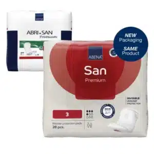 Abena 9266 | ABRI SAN Premium Bladder Control Pads | Level 3 6" x 13" | 1 Bag of 28