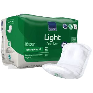 Abena Light Premium Light Extra Plus 3A 650ml | 33cm x 11cm | 1000021341 | 1 Bag of 10
