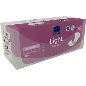 Abena Light Premium Ultra Mini 0 80ml | 19cm x 8cm | 1999905382 | 1 Bag of 24