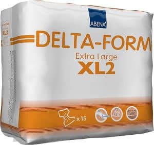 Abena Delta-Form Adult Briefs | Level 2 X-Large 43" - 67" | 308875 | 1 Bag of 15