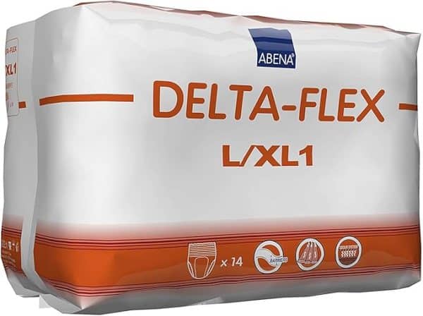 Abena Delta-Flex Special Protective Underwear | Large/X-Large 44" - 64" | 308893 | 1 Bag of 14