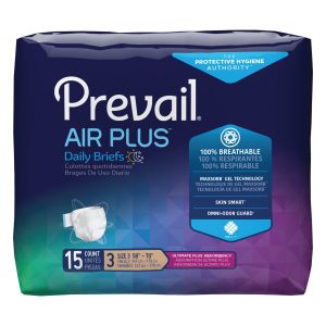 Prevail Air Stretchable Briefs | Size 3 58" - 73" | Beige | FQ PVBNG-014CA | 1 Bag of 15
