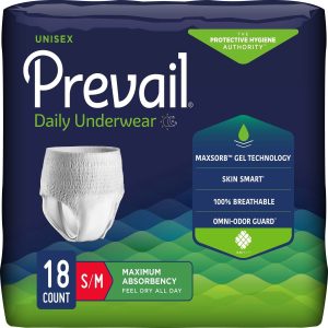 Prevail Maximum Protective Underwear | Small/Medium 34" - 46" | FQ PVS-512 | 1 Bag of 18